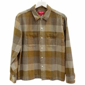 Supreme Plaid Fannel Shirt in Olive (FW21) Size S